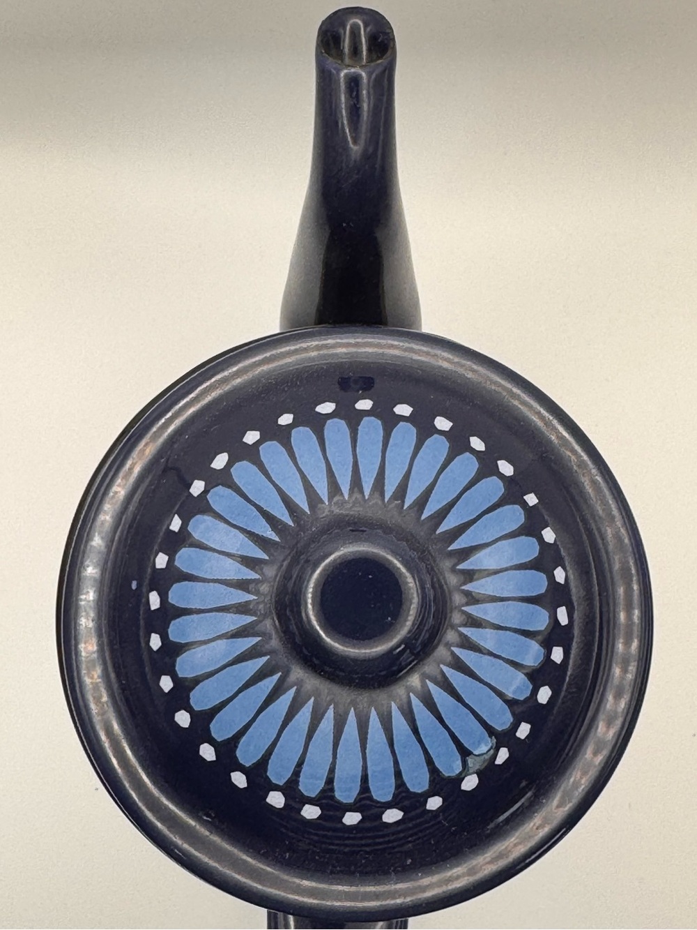 Wild & Wolf Folklore "Night & Day" Dark Blue Teapot by Nina Jarema. - Picture 5 of 7